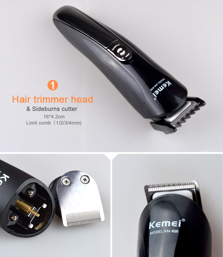 Kemei 6 in 1 Rechargeable Hair Clipper