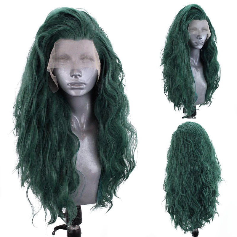 Long Curly Wavy Silk Full Wig