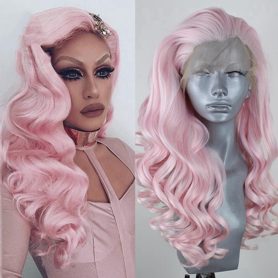 Long Wavy Purple / Pink Wig