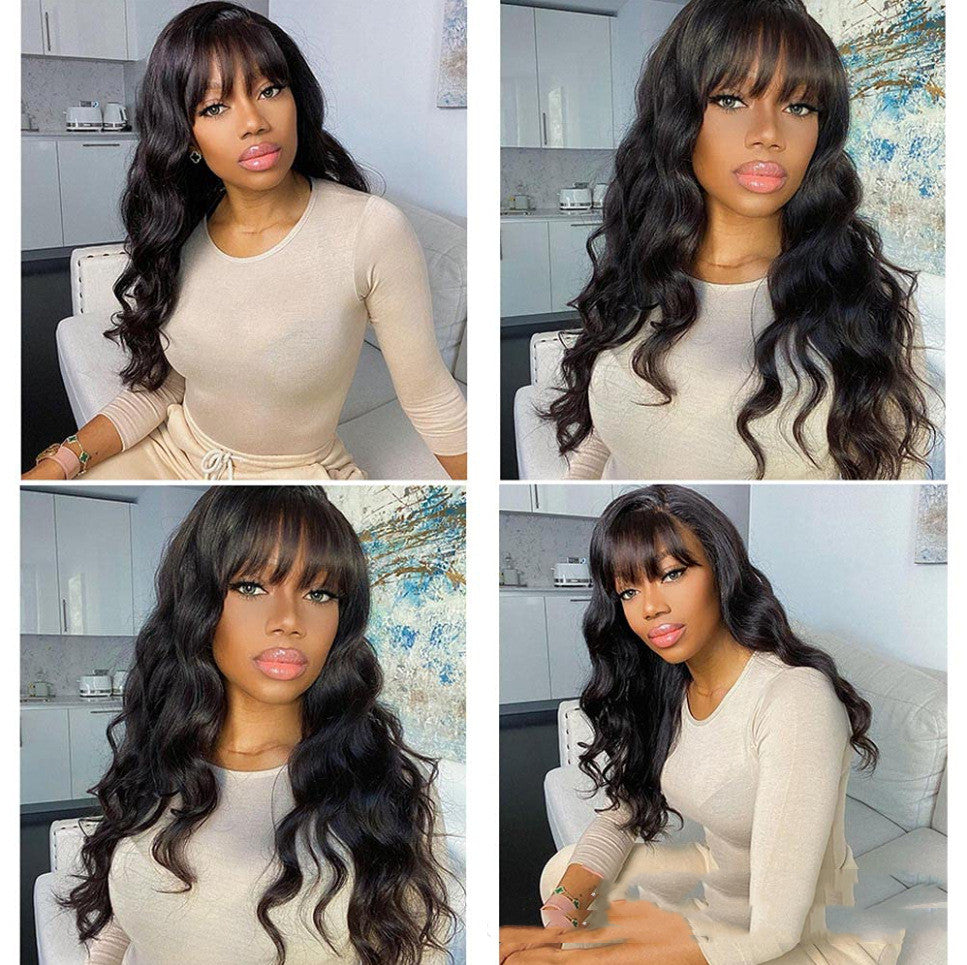 Body Wave With Bangs Wig