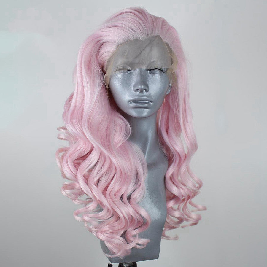 Long Wavy Purple / Pink Wig