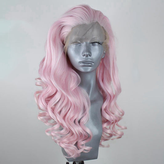 Long Wavy Purple / Pink Wig
