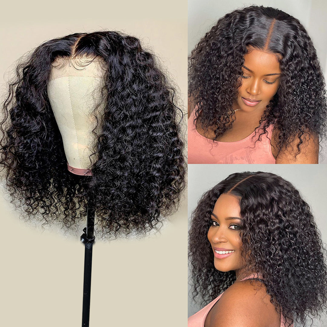 Short Loose Deep Wave Bob Wig