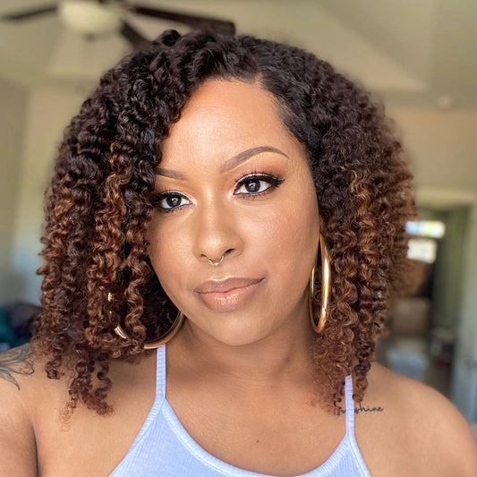 Curly Medium Short Wig