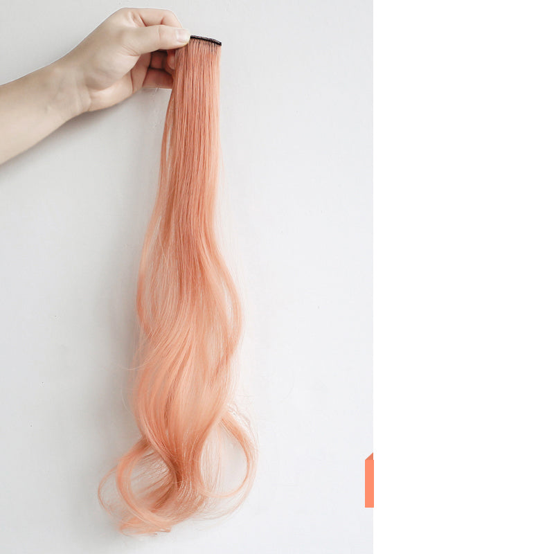 Long Curly Highlighter Brown Colored ClipIn