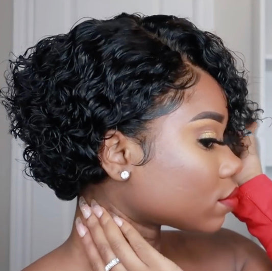 Short Bob Curly Wig