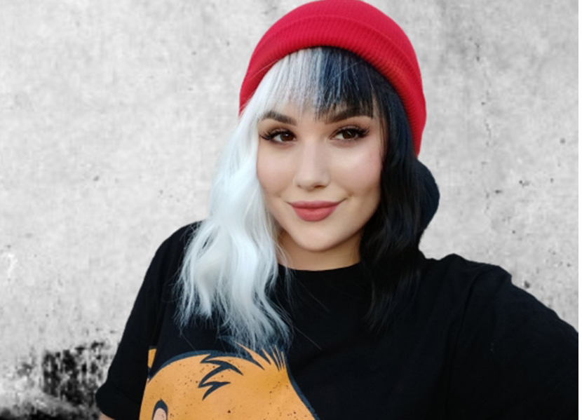 Black And White Wavy Short Cosplay Wig