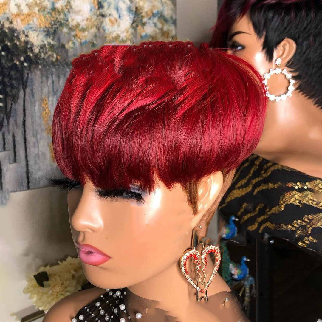 Short Pixie Cut Straight Hair Wig