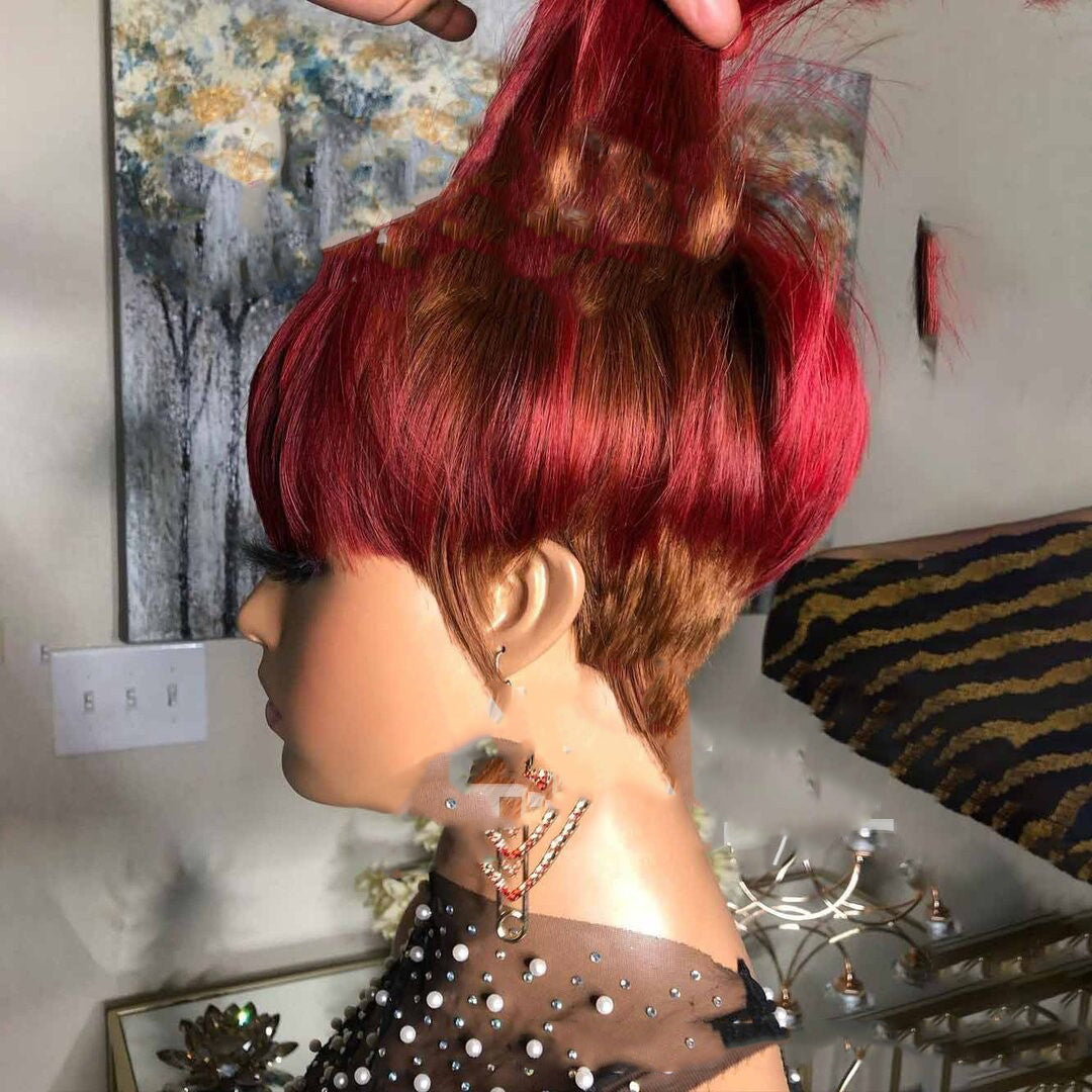 Short Pixie Cut Straight Hair Wig