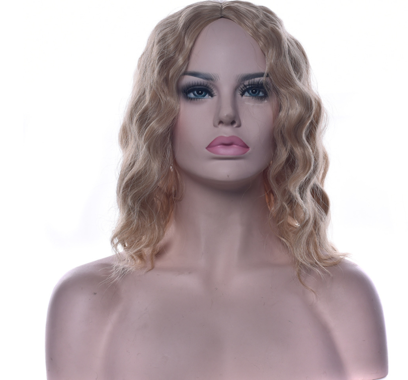 Short Curly Silk Wig