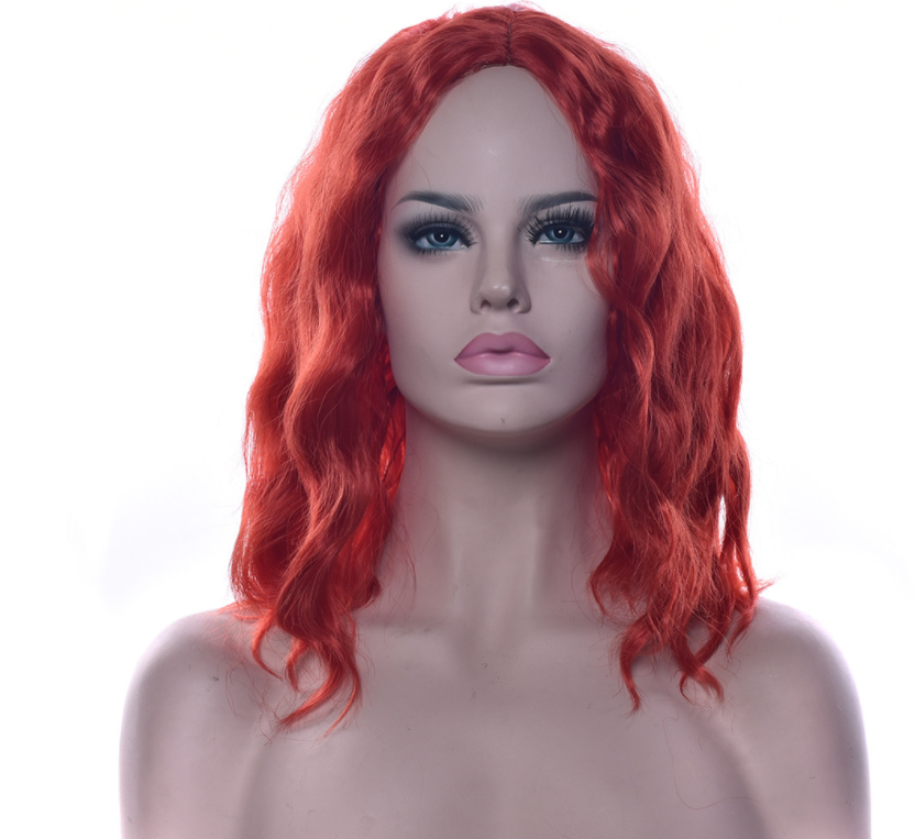 Short Curly Silk Wig