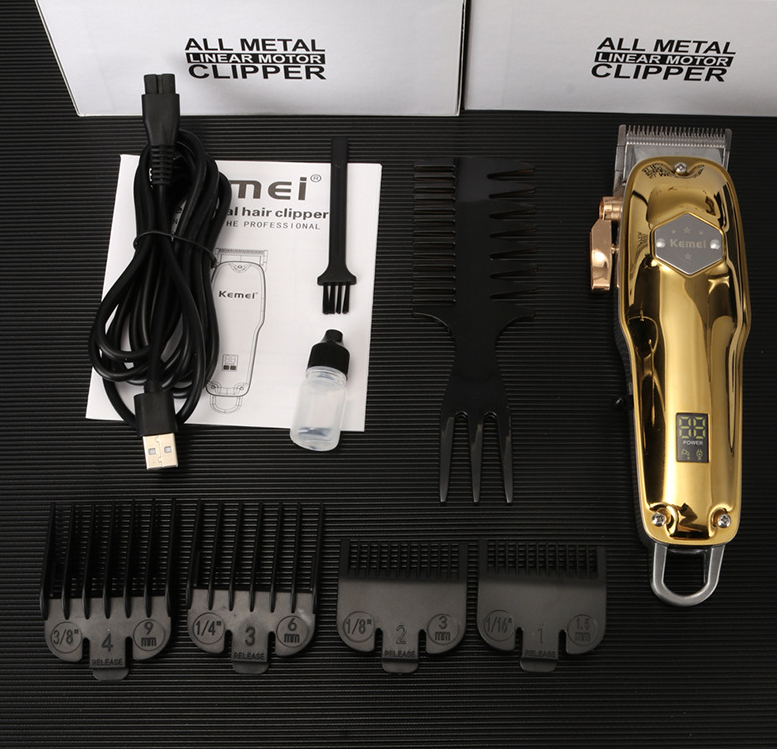 KEMEI Stainless Steel Electric Hair Clipper