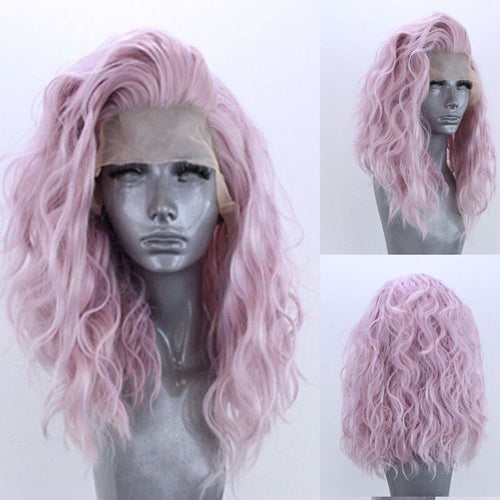 Long Wavy Purple / Pink Wig