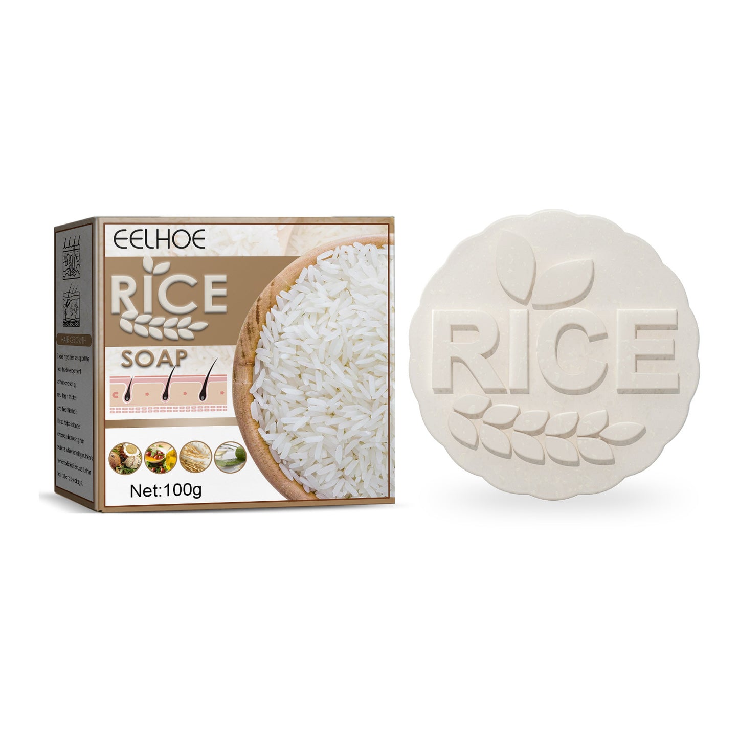 EELHOE Rice Hair Shampoo Bar