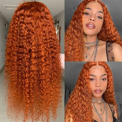 Curly Orange Wig