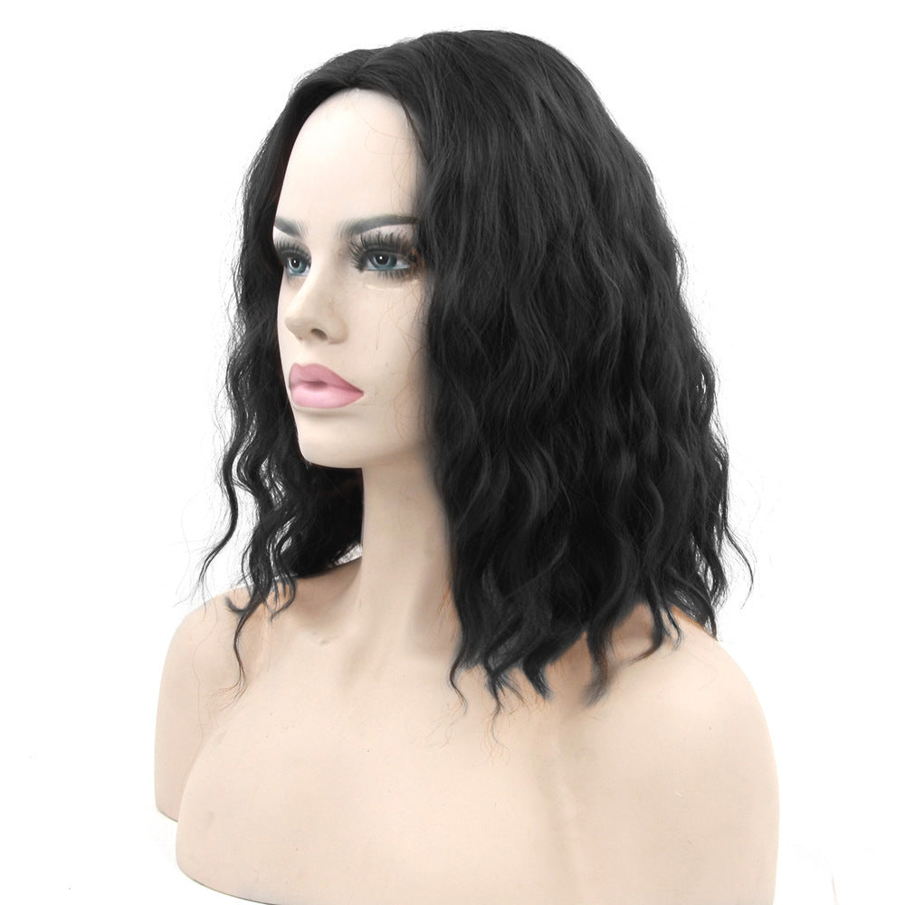 Short Curly Silk Wig