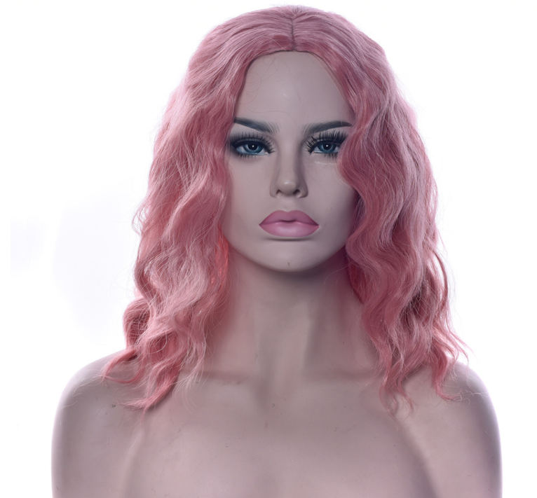 Short Curly Silk Wig