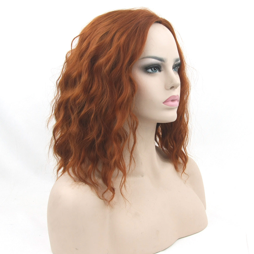 Short Curly Silk Wig