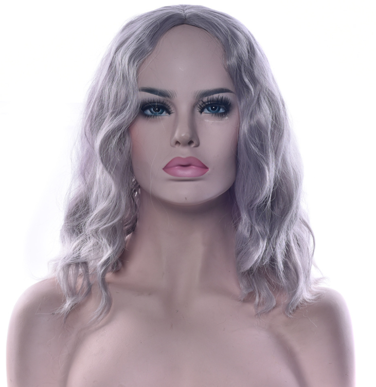 Short Curly Silk Wig