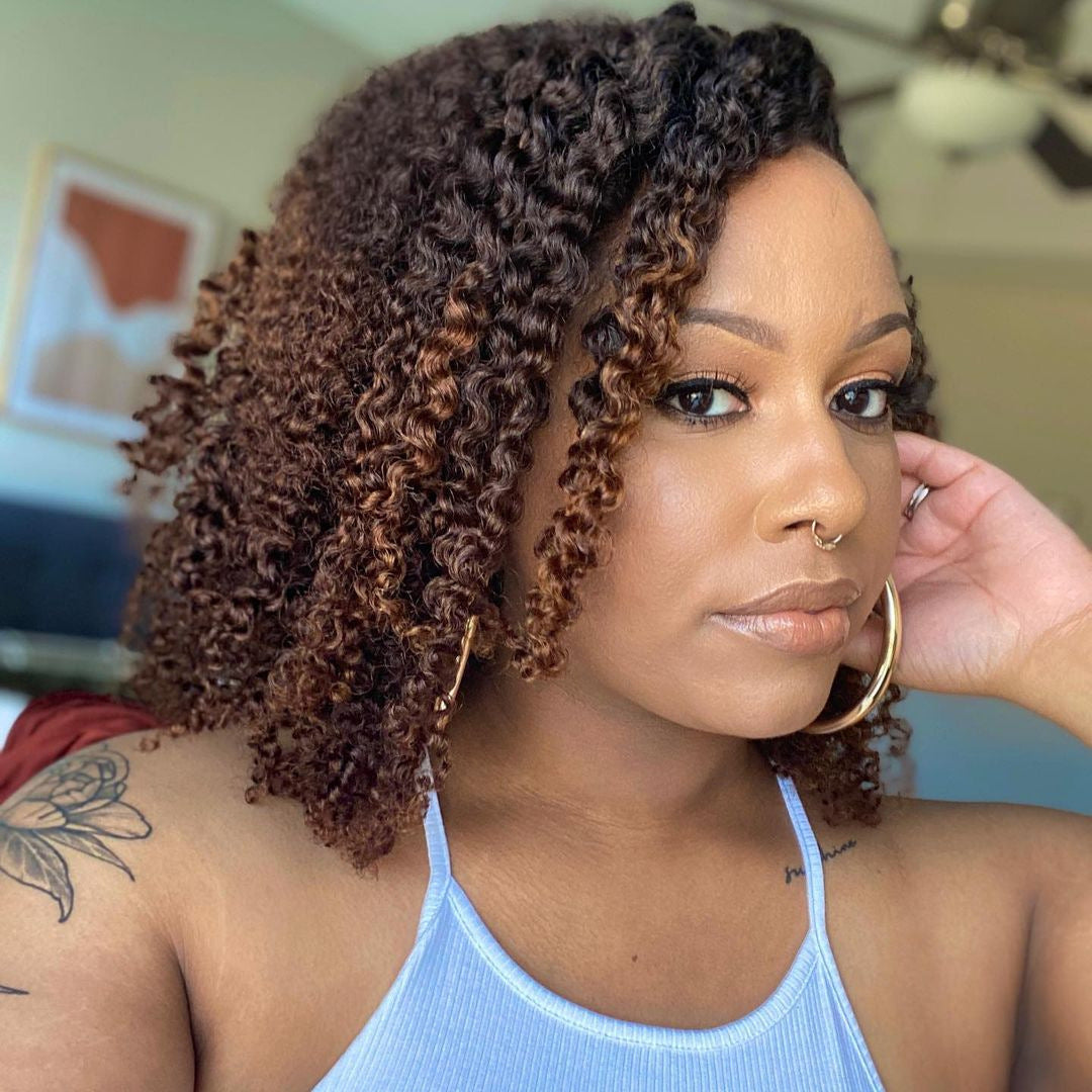 Curly Medium Short Wig