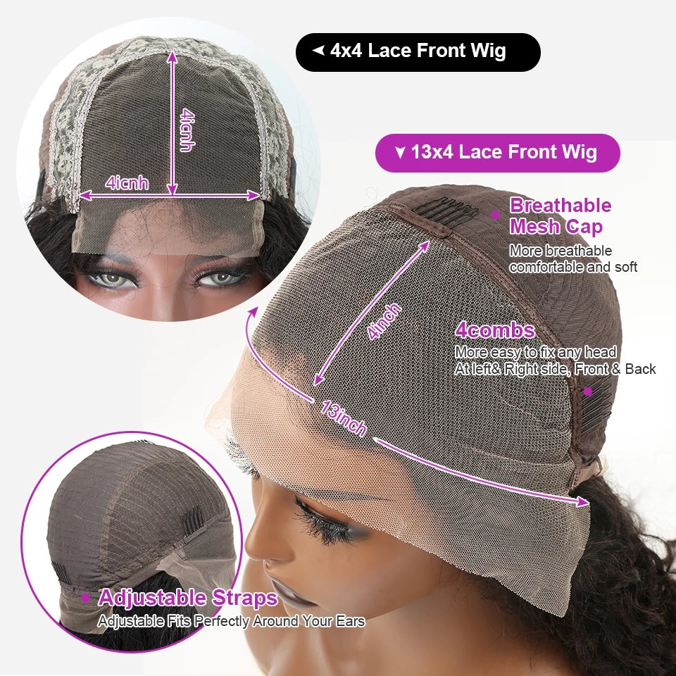 Long Remy / Brazilian Transparent Lace Front Wig