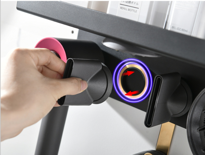 Hair Dryer Double Wall Rack