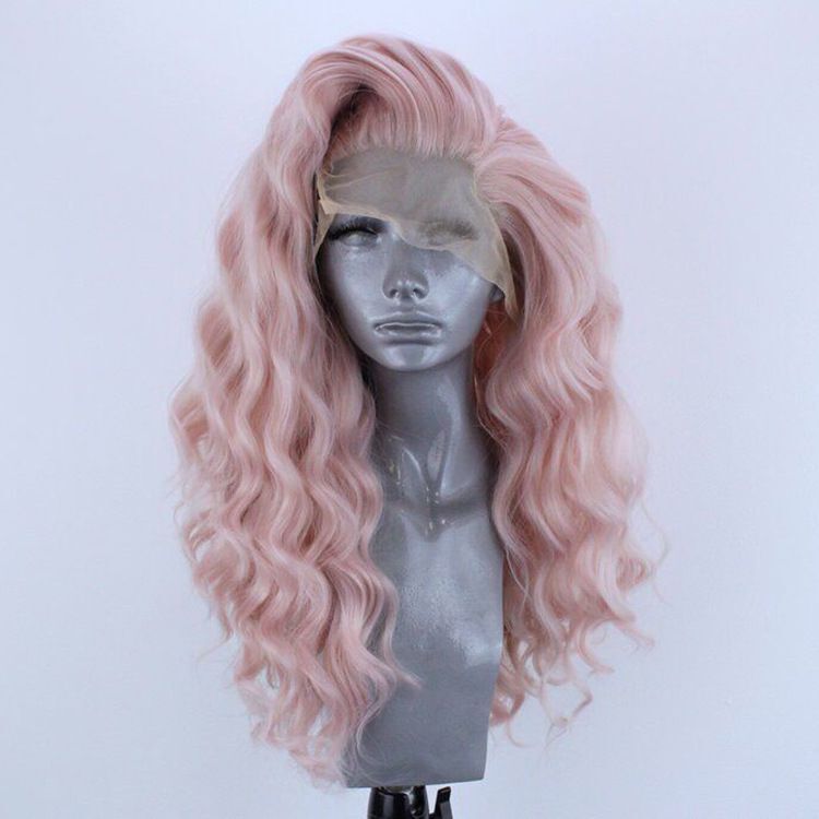 Long Wavy Purple / Pink Wig
